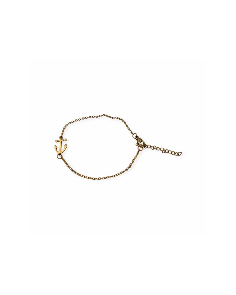 Bracelet ancre femme doré