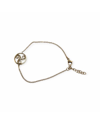 Bracelet triskel femme doré