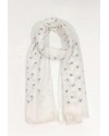 Foulard ancre blanc